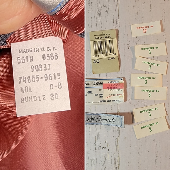 Levi's Strauss Company Vintage 60's 70's Made in USA Suit Sport Coat Men's 40L - Picture 14 of 16